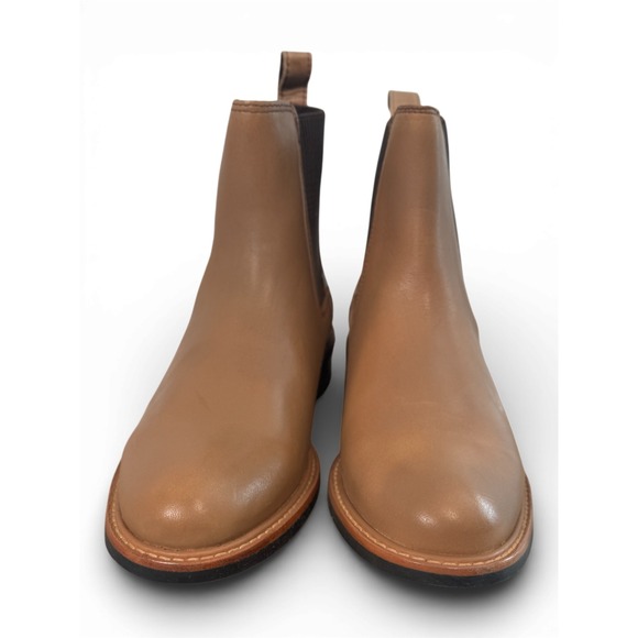 NEW SIZE 9 Nisolo All Weather Chelsea Boots Tan Leather Side Zip Women Size 9 - Picture 7 of 11